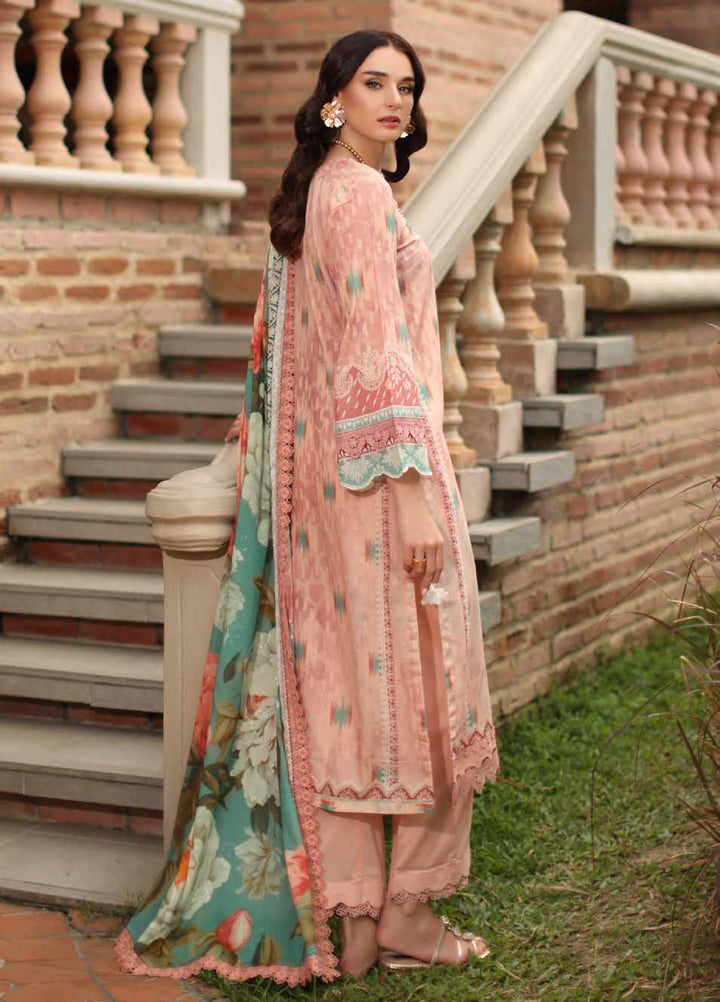 Signature Prints by Nureh Unstitched Printed Lawn Zari 3 Piece Suit NU26USLZ SP-203 - Summer Collection