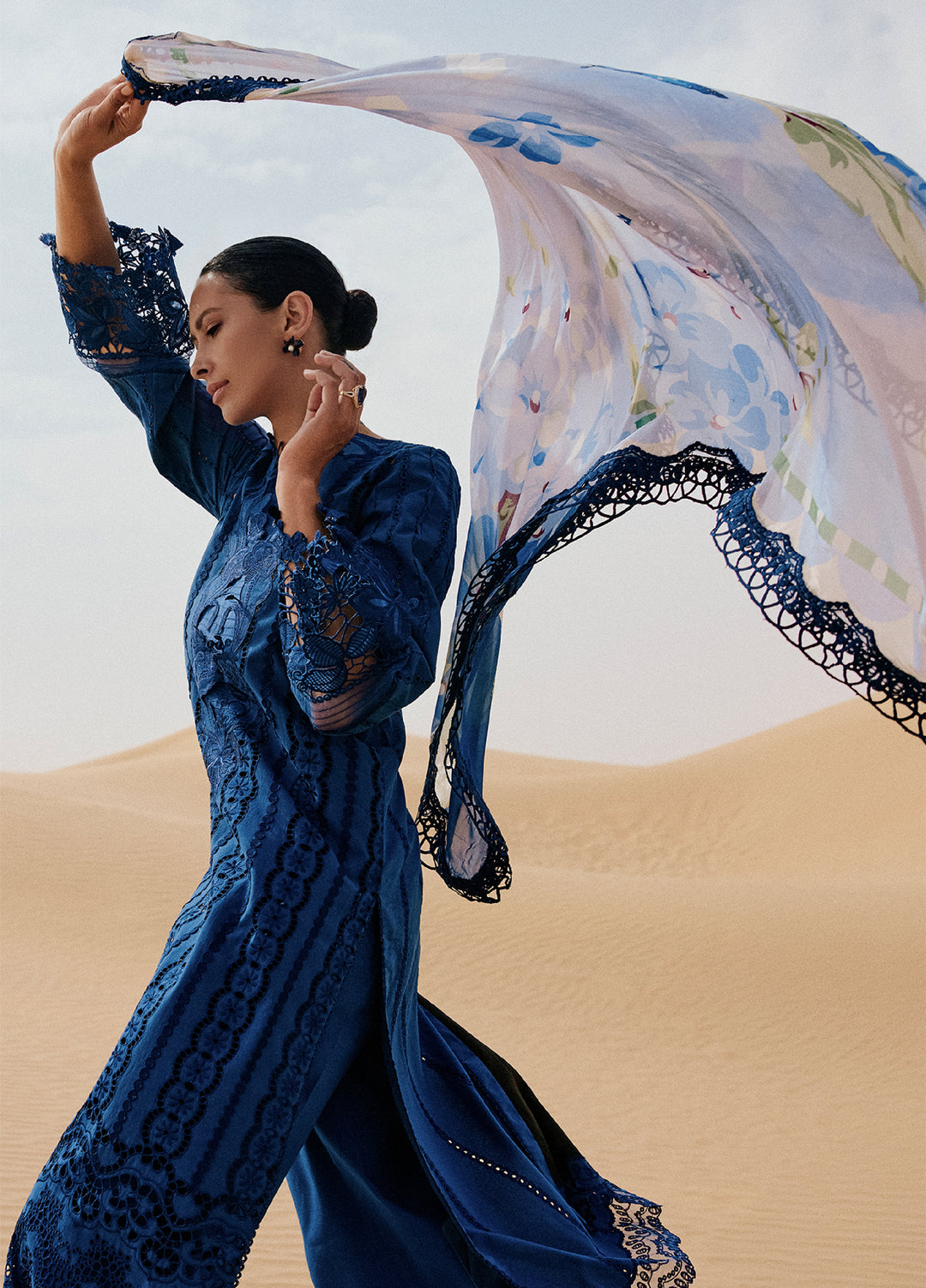 Saira Rizwan Unstitched Embroidered Luxury Lawn 3 Piece Suit SR26ULL SRL26-01 NEA - Festive Collection