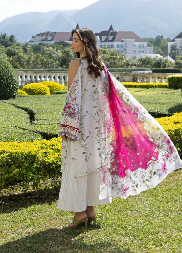 Signature by Elaf Premium Unstitched Embroidered Lawn 3 Piece Suit EL26USP ESA-1A DUCHESS - Summer Collection