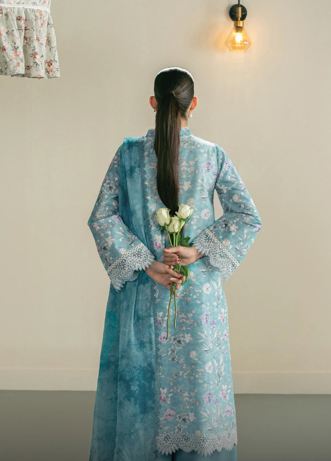 Zephyr by Ayzel Unstitched Lawn Embroidered 3 Piece Suit AAF26UZ D-6 Arin - Summer Collection