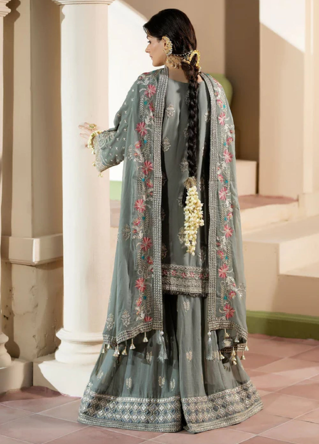 Sahellian by Meerak Women Pret Luxury Chiffon 4 Piece Jugnu - Formals Collection