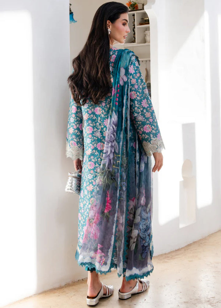 Shezlin Chikankari by Aabyaan Unstitched Embroidered Lawn 3 Piece Suit ABY26USC AZ-01 AVERRA - Summer Collection