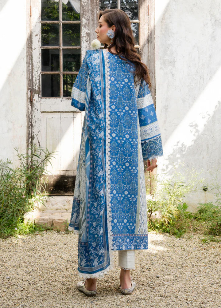 Shezlin Chikankari by Aabyaan Unstitched Embroidered Lawn 3 Piece Suit ABY26USC AZ-05 EVARA - Summer Collection