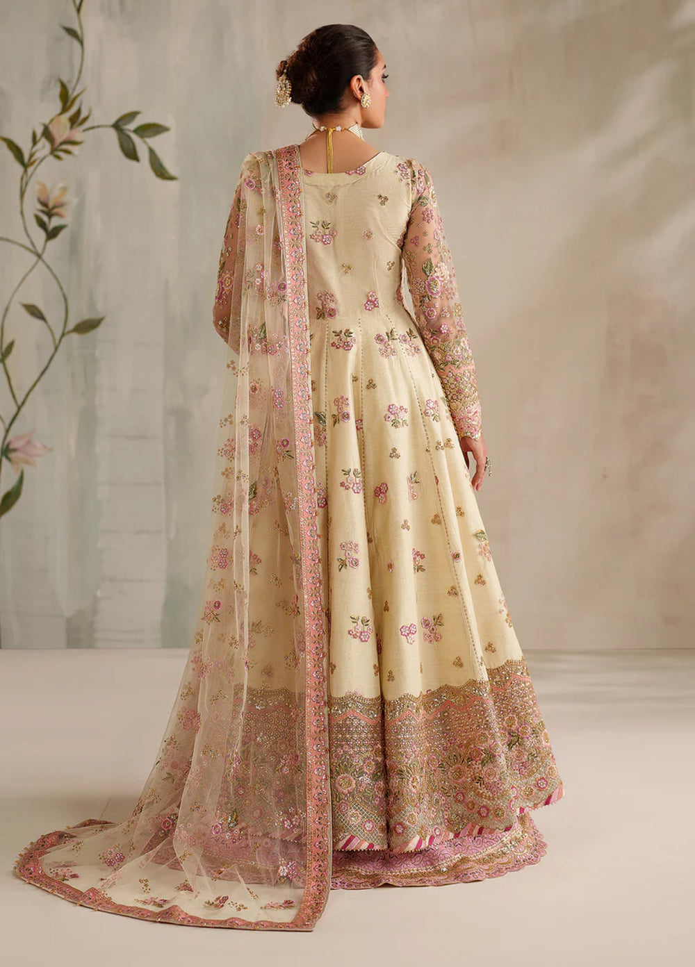 Chantelle by Baroque Unstitched Embroidered Net 3 Piece Suit BQ26UCF UF-4371 - Festive Collection