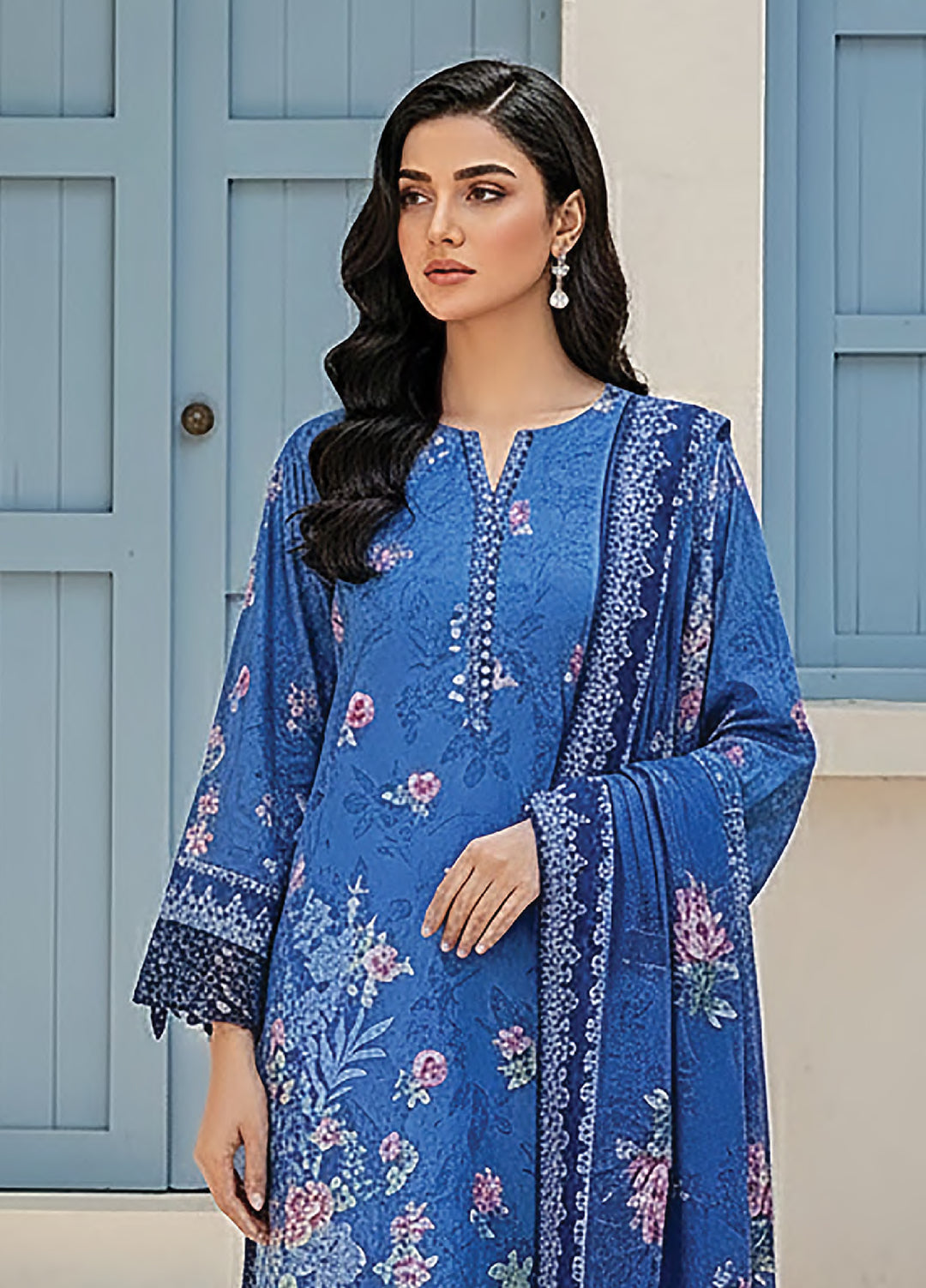 Summer Prints by Lakhany Unstitched Printed Lawn 3 Piece Suit LSM26USP LG-SG-0091 - Summer Collection