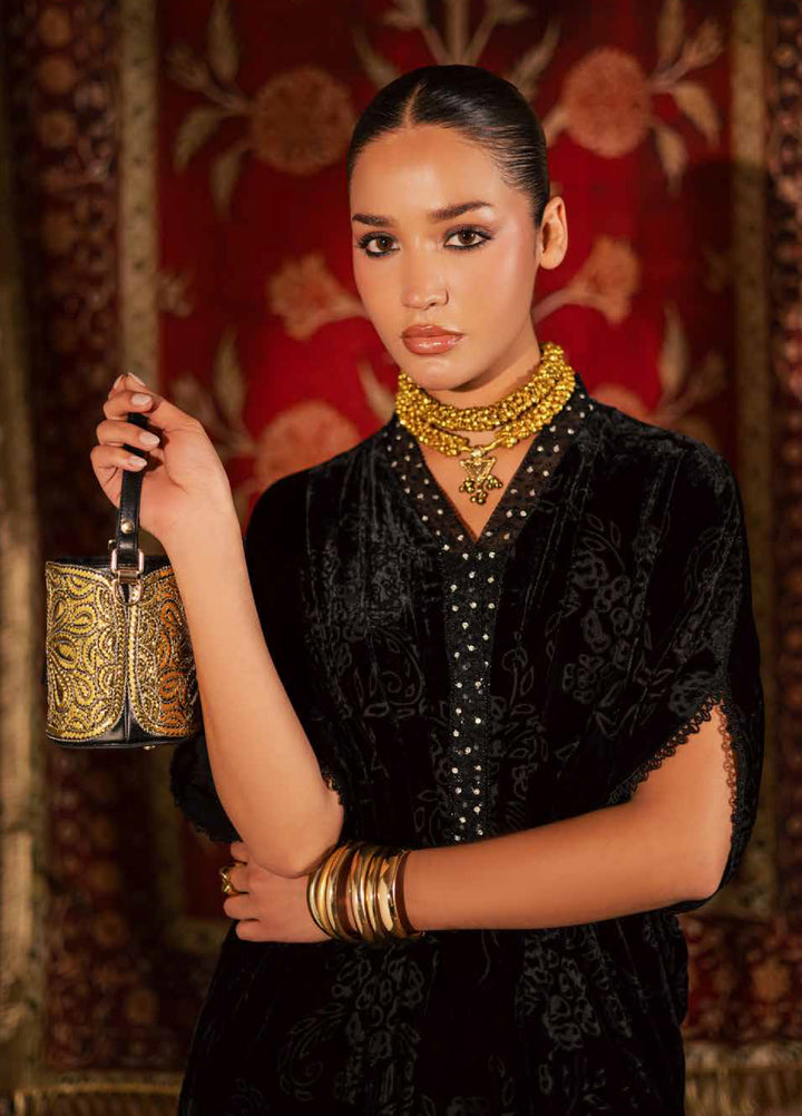 Ballerina by Nureh Unstitched Velvet Palachi Embroidered 3 Piece Suits NU25BV NU2-193 - Festive Collection