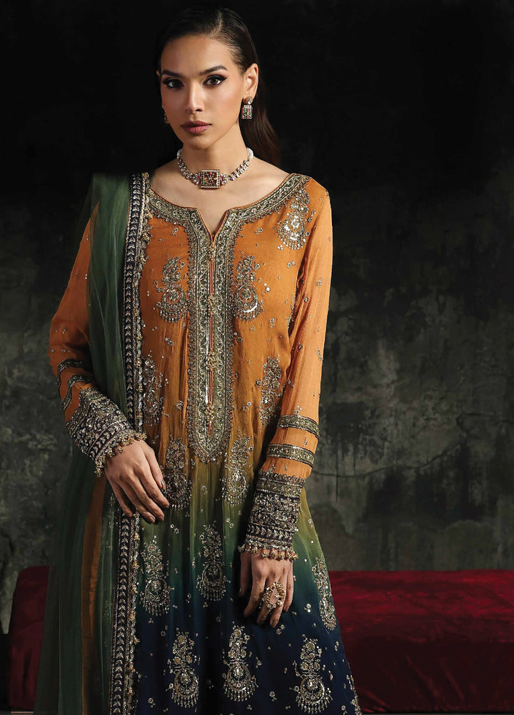 Aura by Charizma Unstitched Chiffon Embroidered Suits 3 Piece CRZ25UA CA26-02 - Festive Collection
