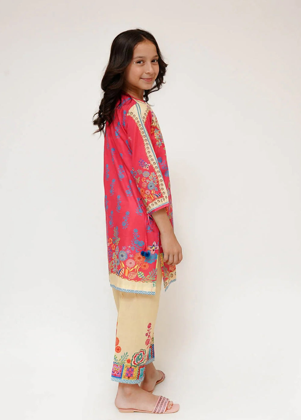 Senorita Girls RTW Printed Cotton 2 Piece Suit KAC-03472 - Casual Collection