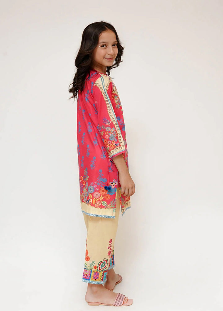 Senorita Girls RTW Printed Cotton 2 Piece Suit KAC-03472 - Casual Collection
