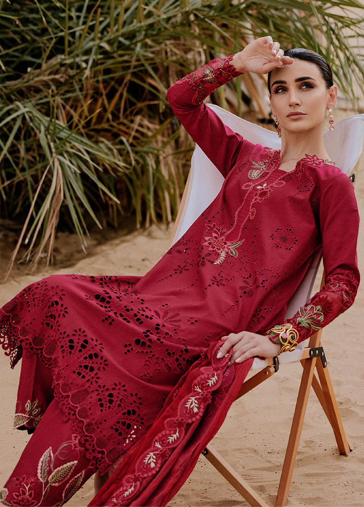 Saira Rizwan Unstitched Embroidered Luxury Lawn 3 Piece Suit SR26ULL SRL26-06 RAYLI - Festive Collection