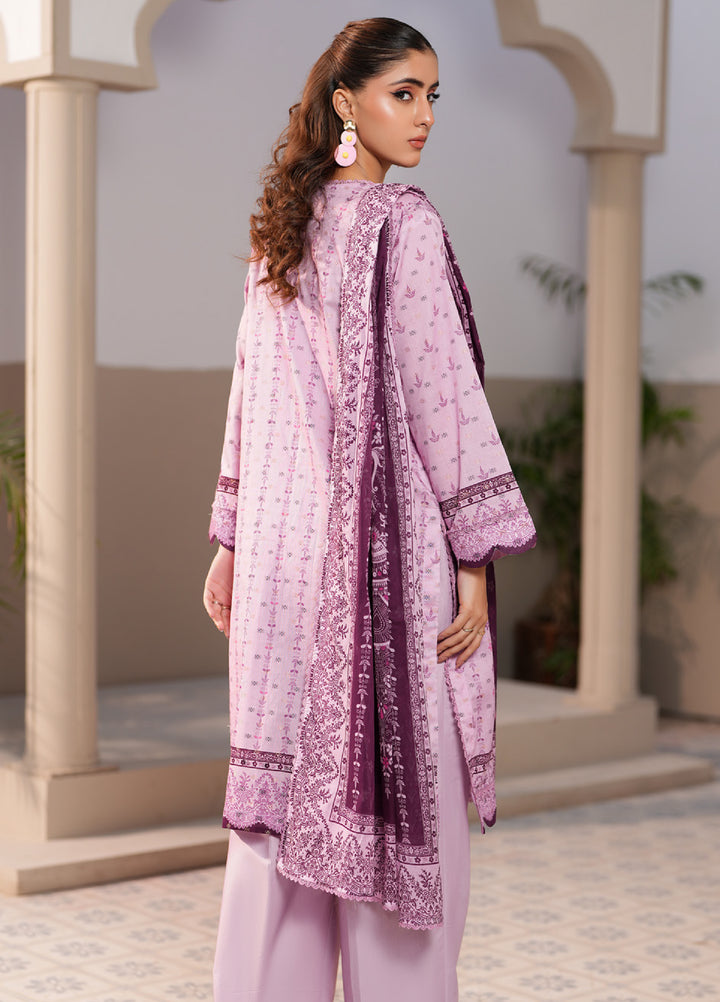 Regalia Textile Unstitched Printed Jacquard Lawn 3 Piece Suit RG26PUJL D-1 - Summer Collection