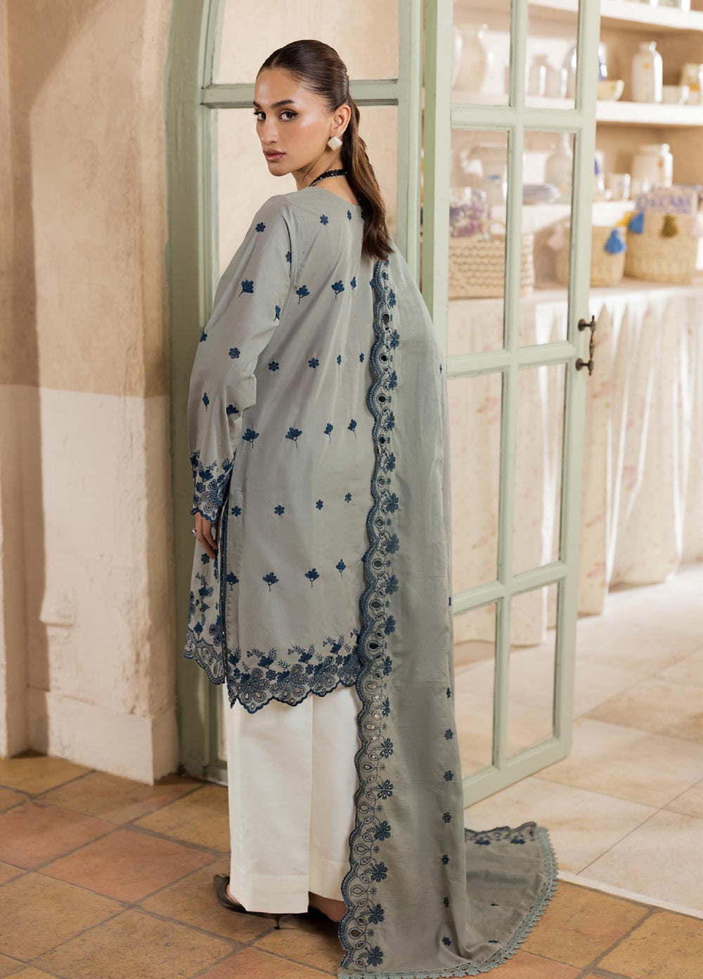 Nissa by Rajbari Unstitched Chikankari Embroidered Lawn 3 Piece Suit RB26UNCL D-10 - Summer Collection