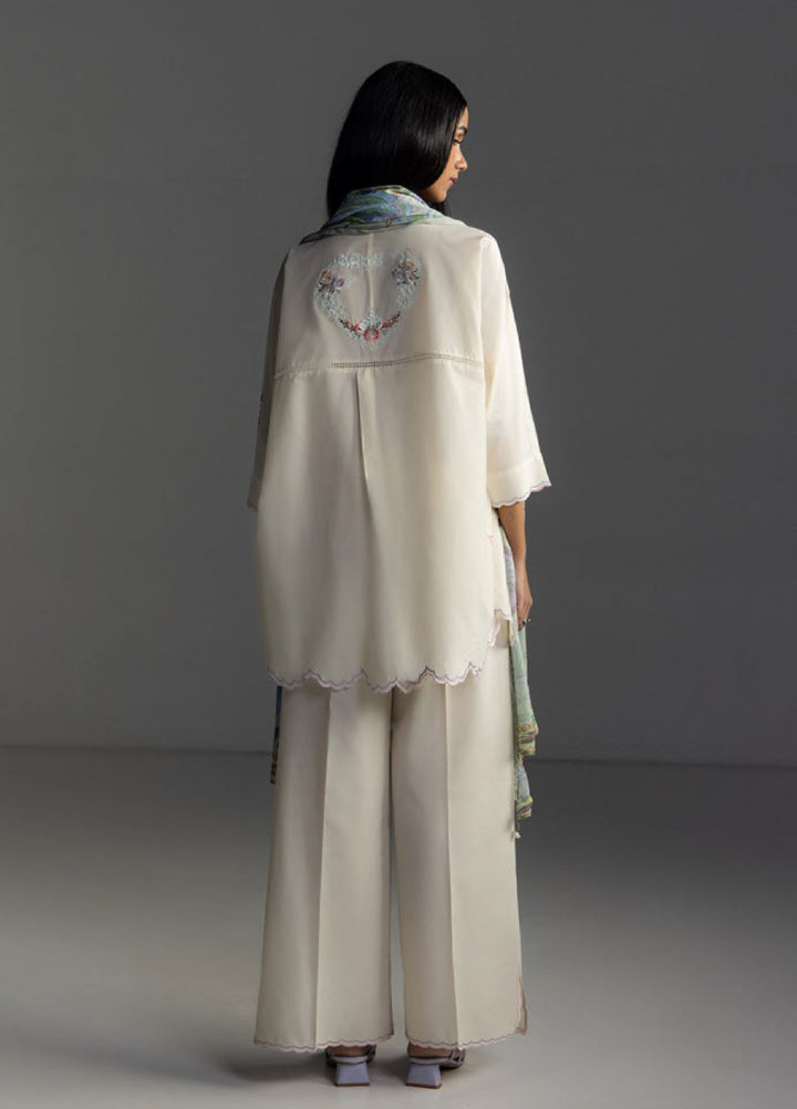 Coco by Zara Shahjahan Unstitched Embroidered Lawn 3 Piece Suit CZS26UL SEREN-5A - Summer Collection