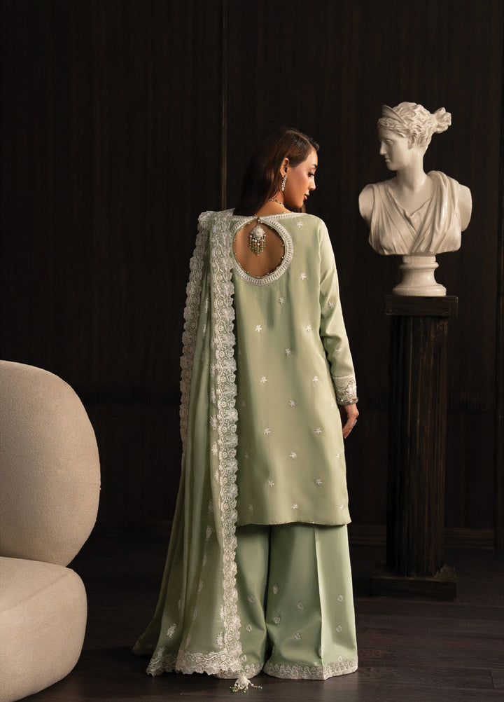 Lady by Aik Atelier Unstitched Tussar Silk Embroidered Suits 3 Piece AIK25L D-03 AIK25L - Festive Collection