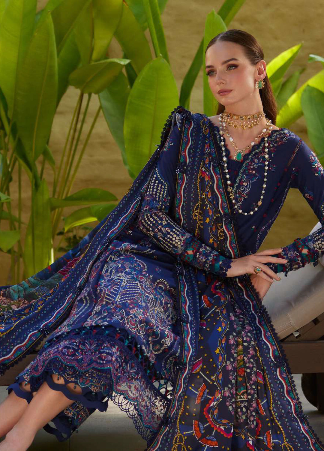 Ariya by Kanwal Malik Unstitched Embroidered Luxury Lawn 3 Piece Suit KM26UA D-4 MEHRIN - Summer Collection