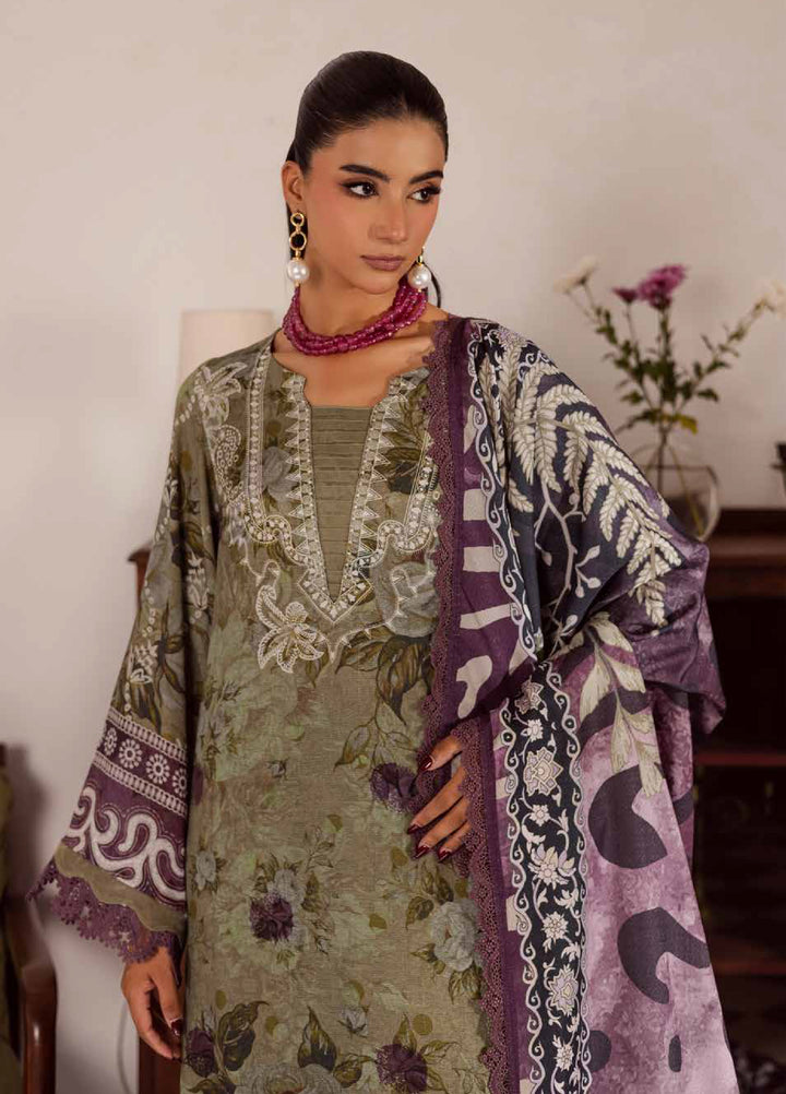 Signature Prints by Nureh Unstitched Linen Jacquard Suits 3 Piece NU25LJ SP-191 - Winter Collection