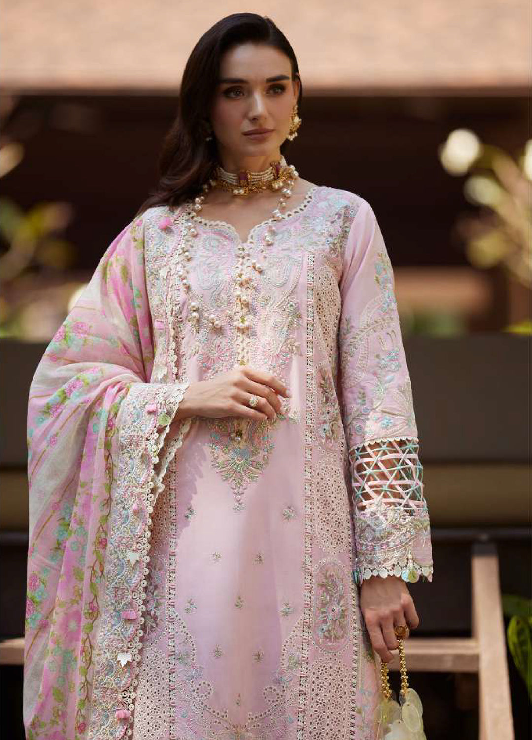 Ariya by Kanwal Malik Unstitched Embroidered Luxury Lawn 3 Piece Suit KM26UA D-2 VIVIAN - Summer Collection