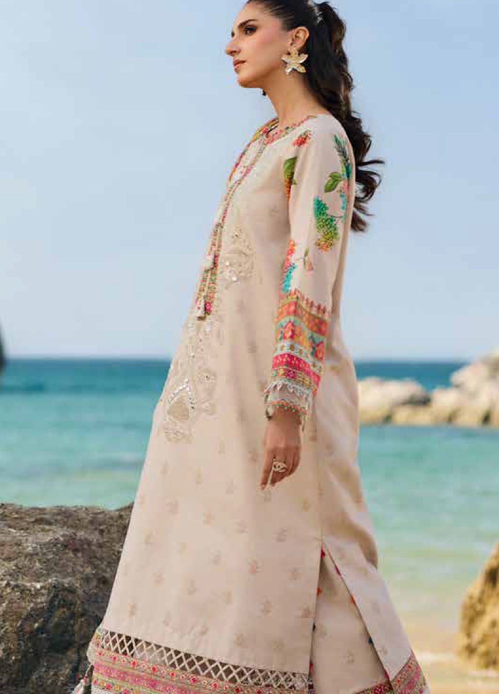 Sun Shine by Charizma Unstitched Embroidered Lawn 3 Piece Suit CHR26ULS CSN6-10 - Summer Collection