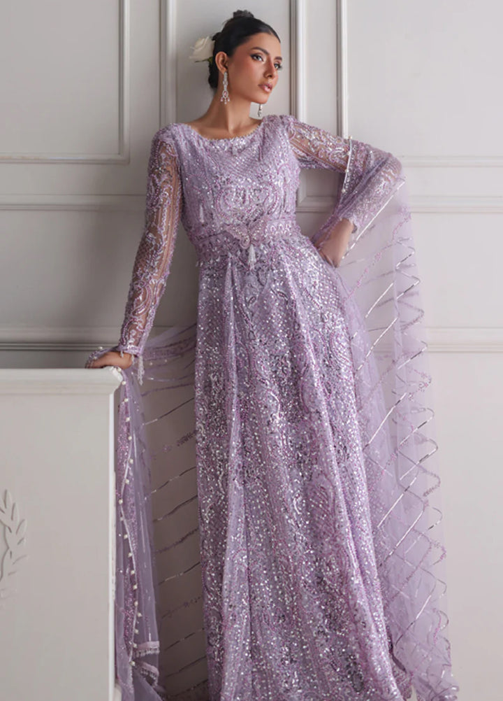 Threads And Motifs Women Pret Net Embroidered Maxi With Dup 2 Piece 9830.2-P - Formals Collection