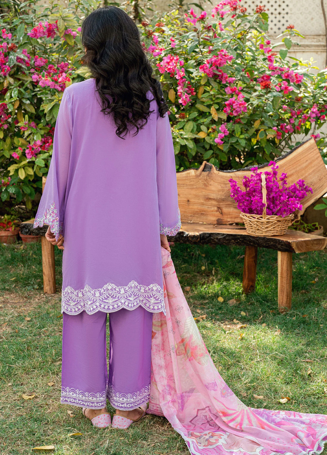 Lamhay by Dhanak Pret Swiss Voile 3 Piece DHN26PSV DC-2577 - Summer Collection