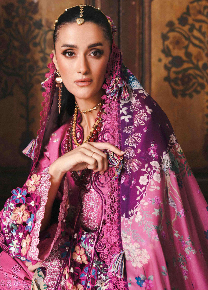 Reine by Republic Womenswear Unstitched Embroidered Luxury Lawn 3 Piece Suit RW26UTL D-08A - Eid Collection