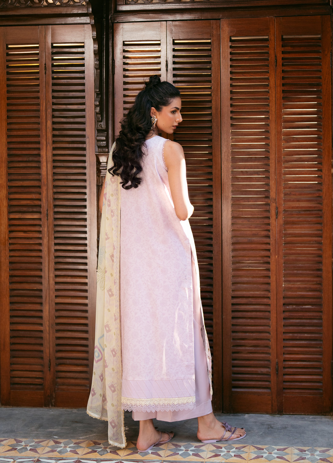 Florent Unstitched Embroidered Luxury Lawn 3 Piece Suit FL26FLL FZ-3A - Eid Collection