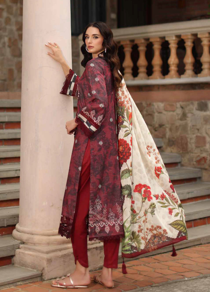 Signature Prints by Nureh Unstitched Printed Lawn Zari 3 Piece Suit NU26USLZ SP-208 - Summer Collection