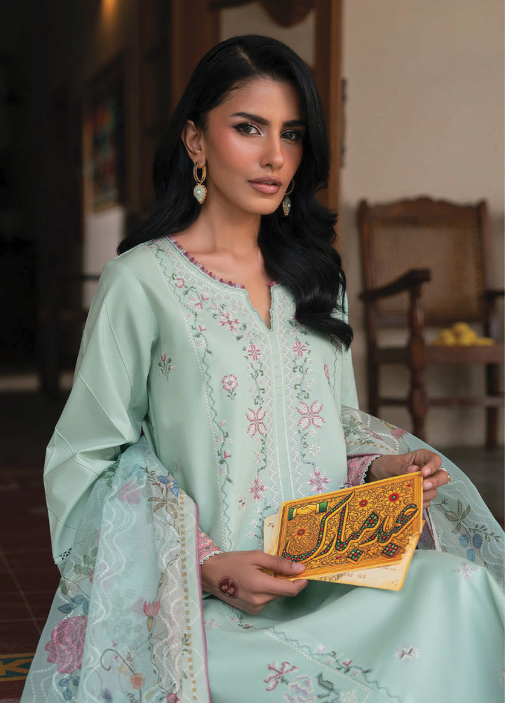 Lamhay by Seran Unstitched Embroidered Lawn 3 Piece Suit SN26ULL D8-Abeer - Eid Collection