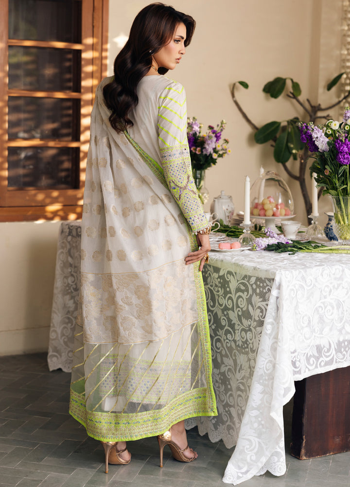 Charizma Unstitched Embroidered Luxury Lawn 3 Piece Suit CHR26ULL ED6-05 - Eid Collection