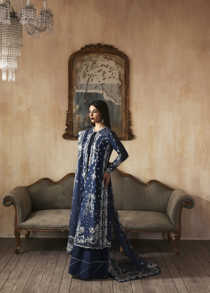 Jahanara by Zarposh Embroidered Raw Silk Suits Unstitched 3 Piece ZP25JF Inara - Festive Collection