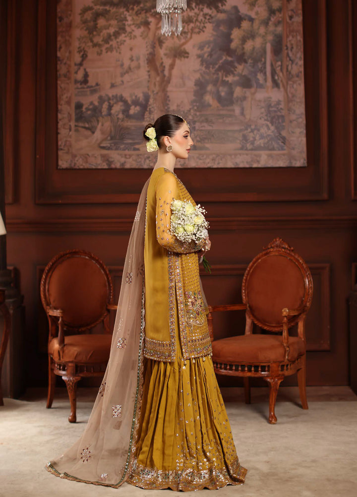 MaAlfaaz By Nureh Festive Unstitched Chiffon Embroidered 3 Piece Suits NU25AF NL-92 - Festive Collection