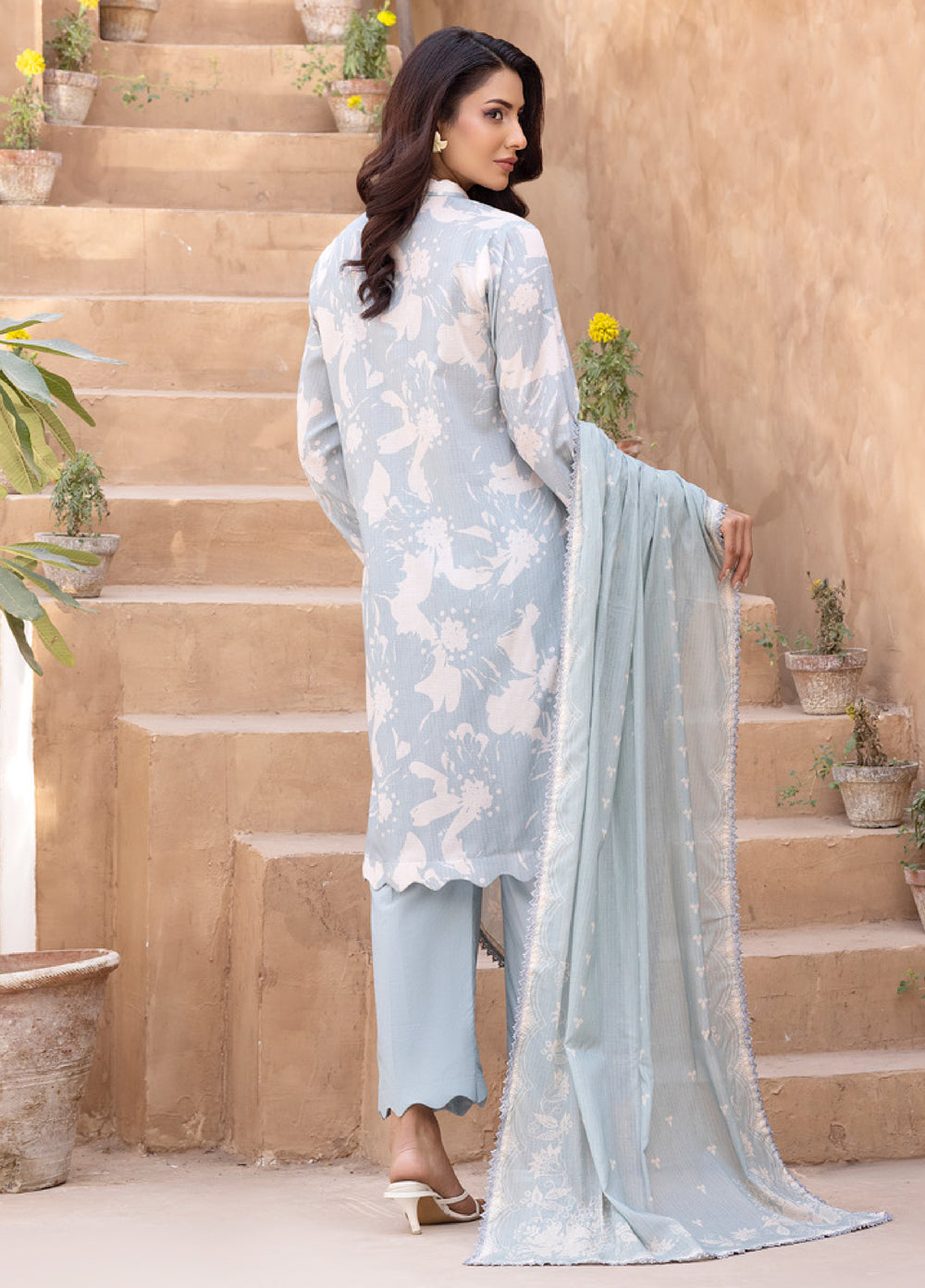 Regalia Textiles Unstitched Printed Karandi Lawn 3 Piece Suit RG26UKL D-4 - Summer Collection
