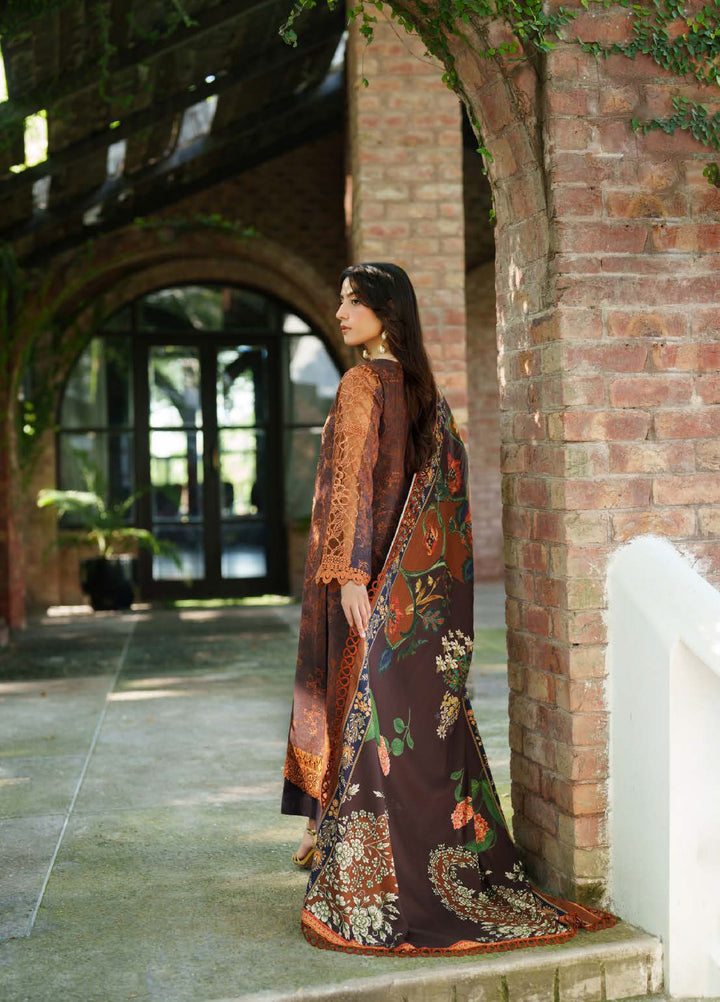 Meraki by Asifa And Nabeel Unstitched Viscose Embroidered Suits 3 Piece AN25MW ANM-07-Forest Calm - Winter Collection