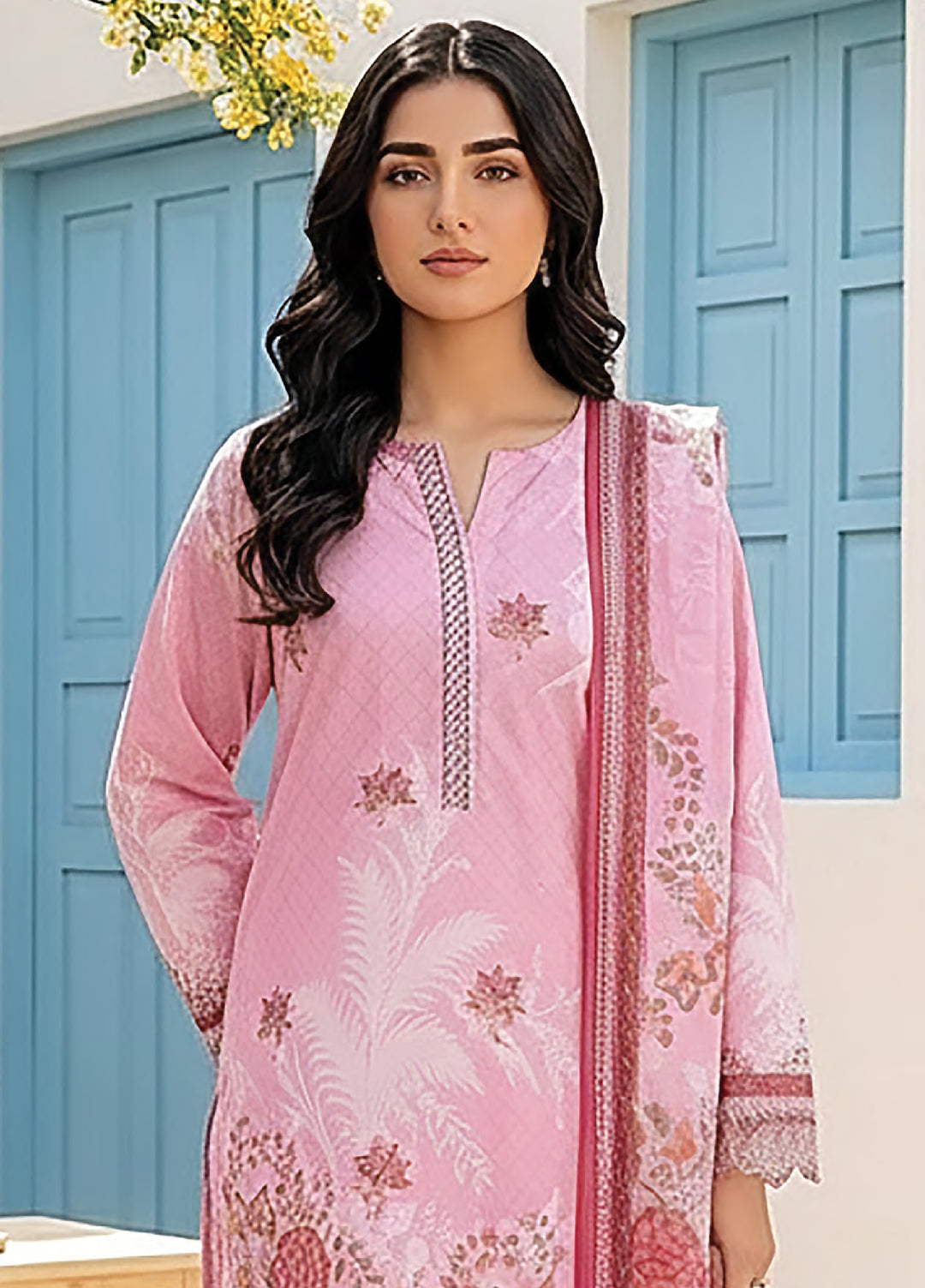 Summer Prints by Lakhany Unstitched Printed Lawn 3 Piece Suit LSM26USP LG-RL-0419 - Summer Collection