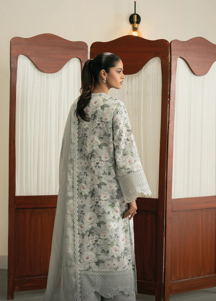 Zephyr by Ayzel Unstitched Lawn Embroidered 3 Piece Suit AAF26UZ D-9 Duha - Summer Collection