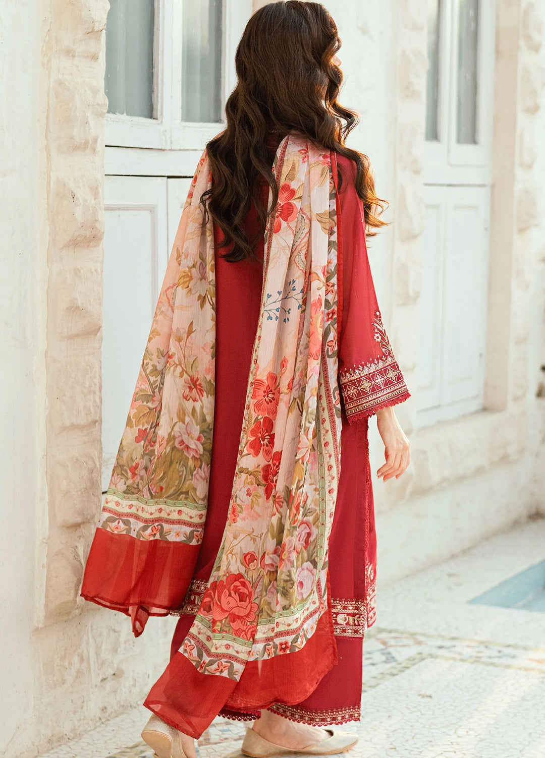 Lamhay by Dhanak Pret Swiss Voile 3 Piece DHN26PSV DC-2579 - Summer Collection