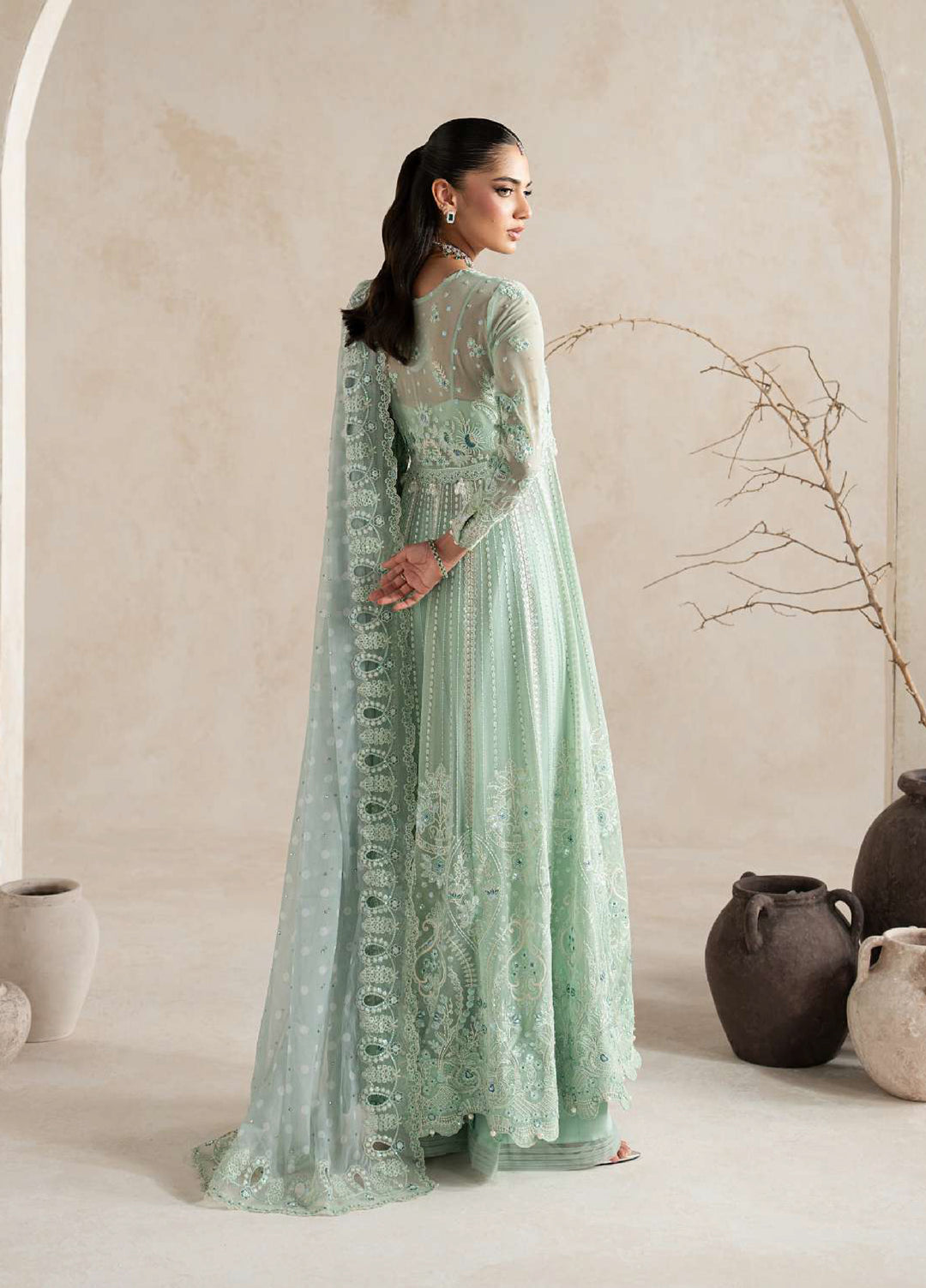 Gulaal Unstitched Embroidered Chiffon 3 Piece Suit GL26ULW Evaa D-56 - Wedding Collection