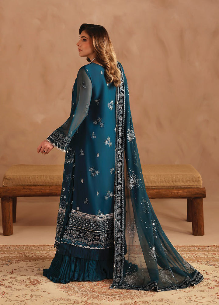 Neorah by Xenia Formals Unstitched Chiffon Embroidered 3 Piece Suit XE26UN D-2 KAIFIYA - Festive Collection