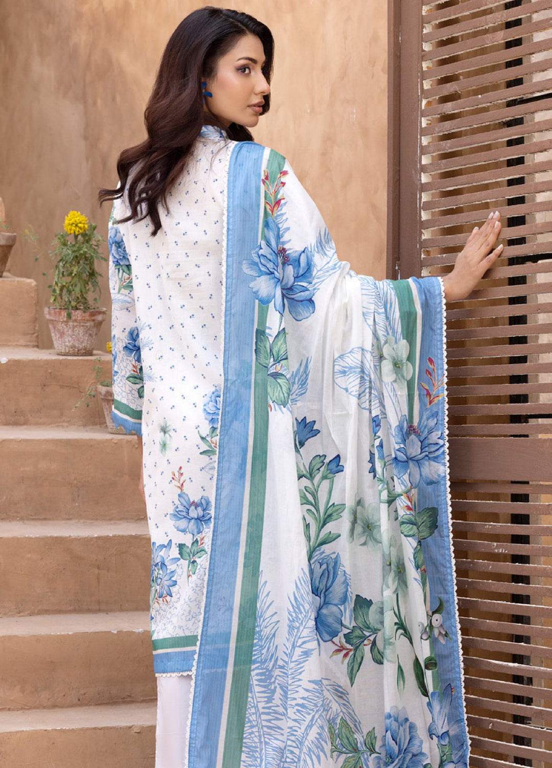 Regalia Textiles Unstitched Printed Karandi Lawn 3 Piece Suit RG26UKL D-2 - Summer Collection