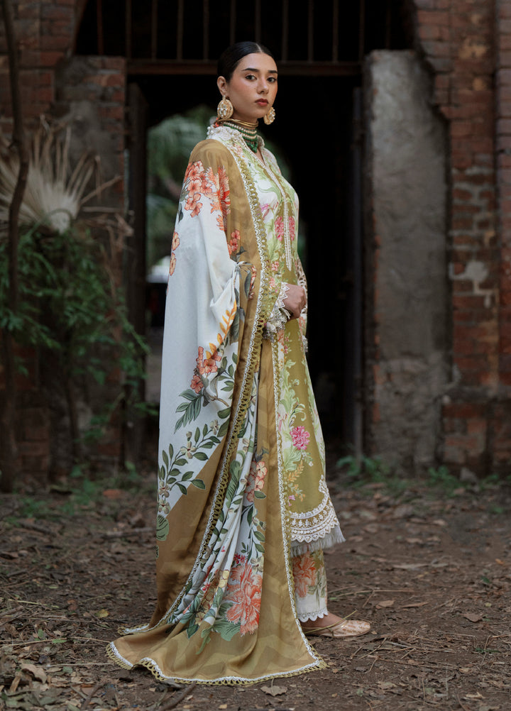 AJR Sard Shaam Embroidered Unstitched Linen Suits 3 Piece AJR25SS AJRW-08 GULRUKH - Winter Collection