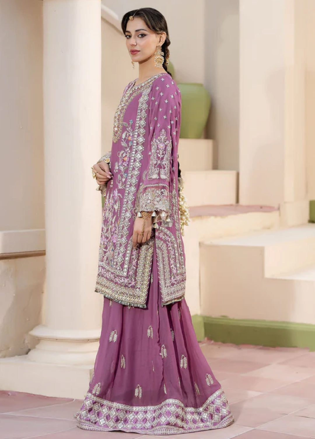 Sahellian by Meerak Women Pret Luxury Chiffon 4 Piece Shireen - Formals Collection