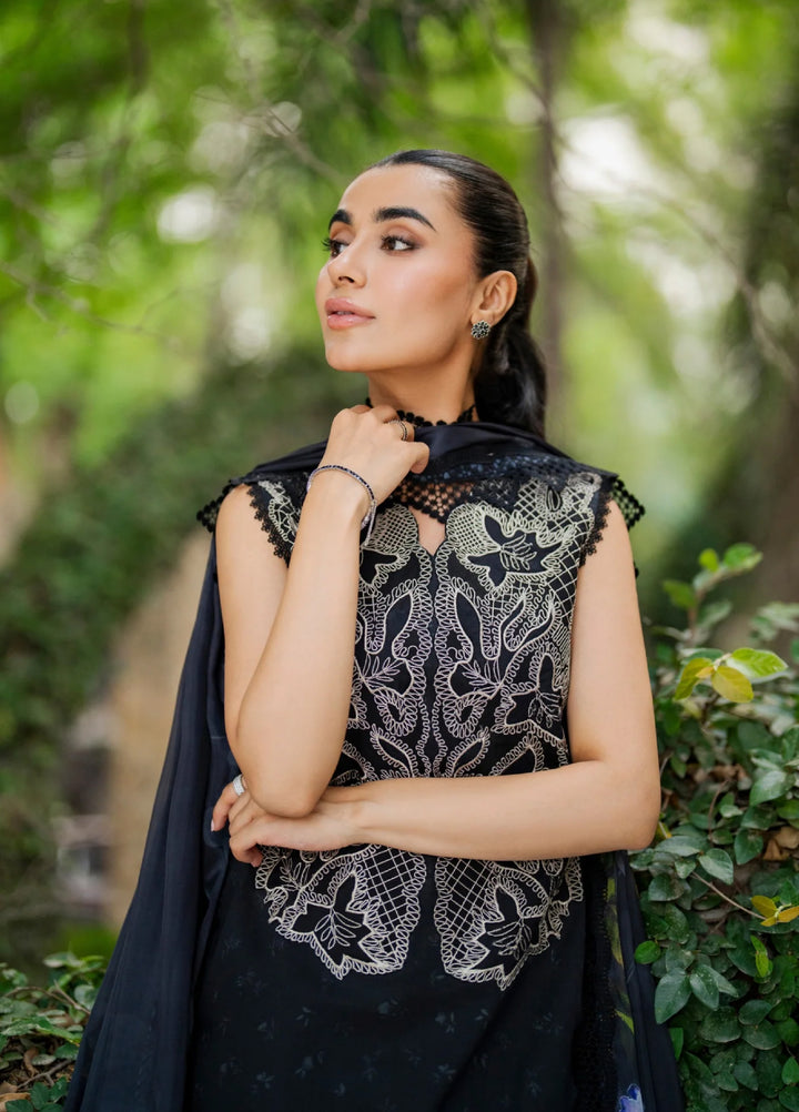 Meraki by Asifa and Nabeel Unstitched Embroidered Lawn 3 Pcs Suit AN26UM MSSL-06 Wild Flower Whimsy - Summer