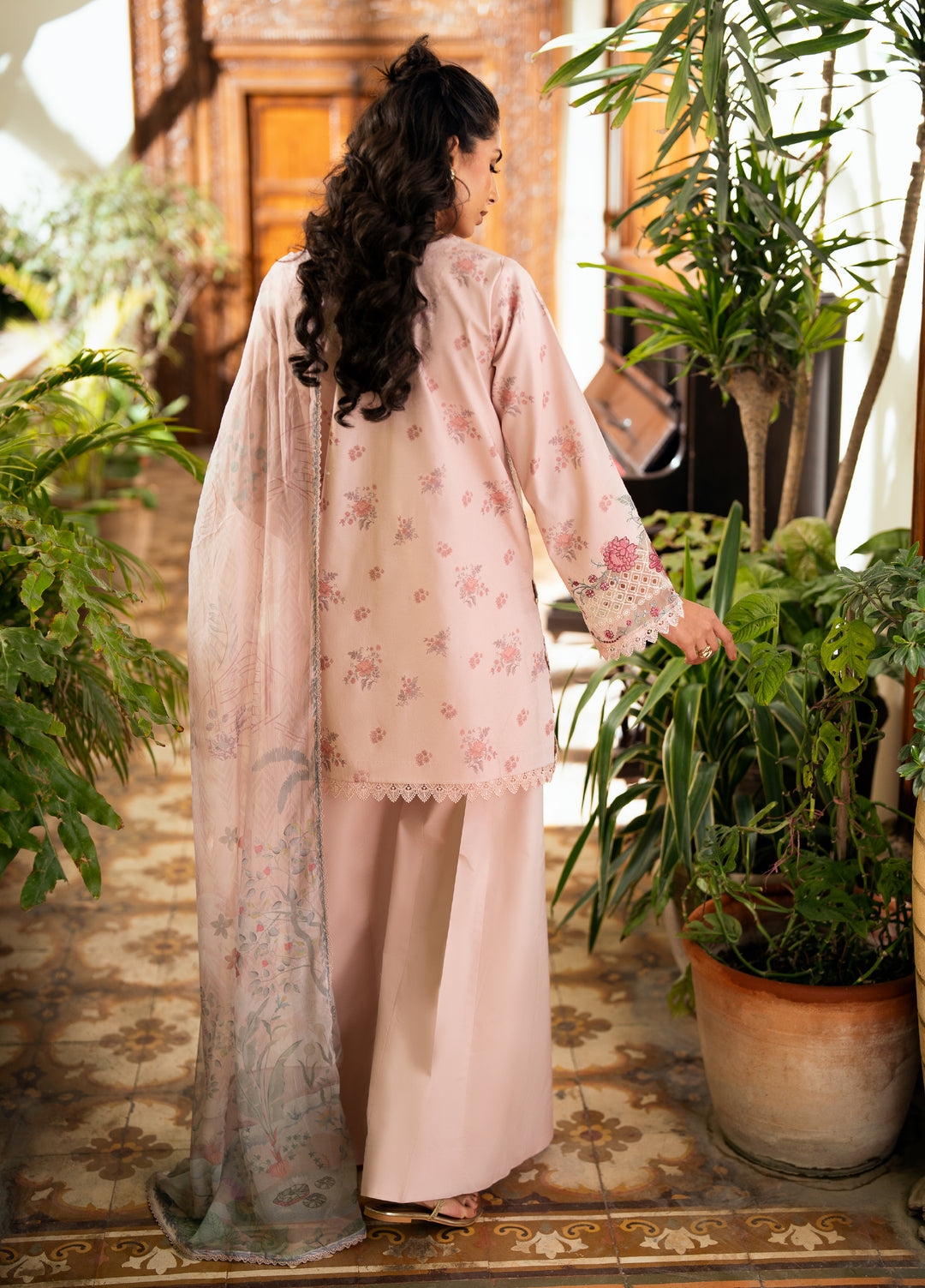 Florent Unstitched Embroidered Luxury Lawn 3 Piece Suit FL26FLL FZ-5B - Eid Collection