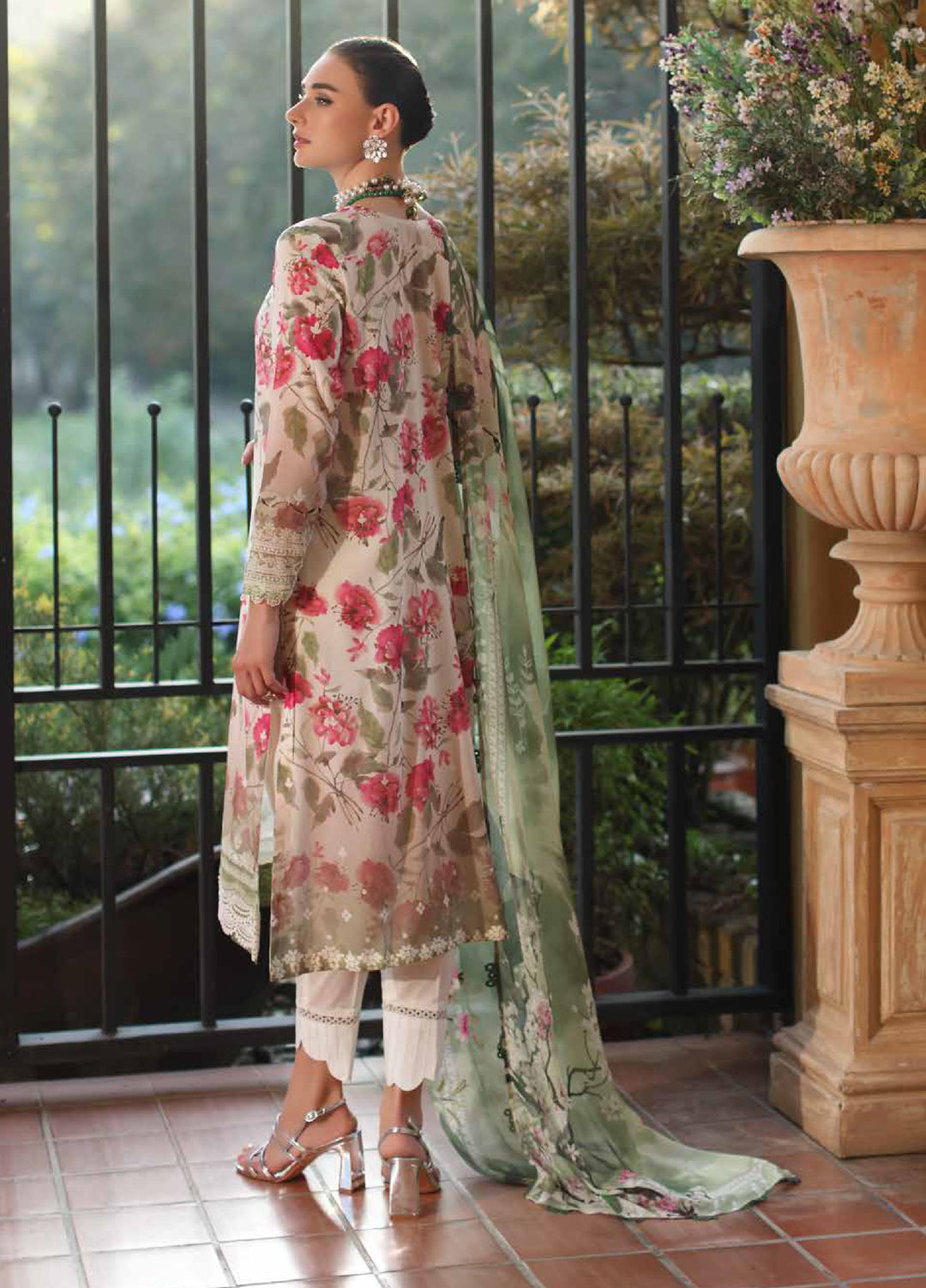 Signature Prints by Nureh Unstitched Embroidered Swiss Lawn 3 Piece Suit NU26SSL SP-200 - Festive Collection