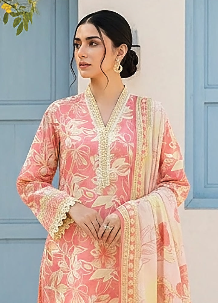 Summer Prints by Lakhany Unstitched Printed Lawn 3 Piece Suit LSM26USP LG-RK-0137 - Summer Collection