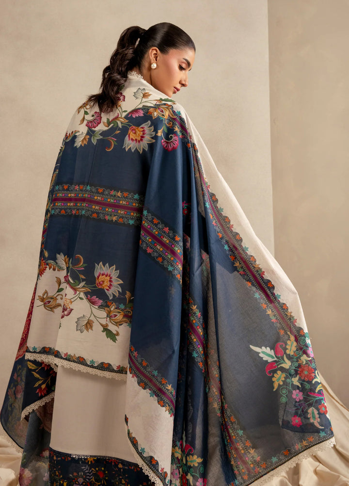 Meraki by Asifa and Nabeel Unstitched Embroidered Lawn 3 Pcs Suit AN26UM MSSL-10 Saffron Soul - Summer