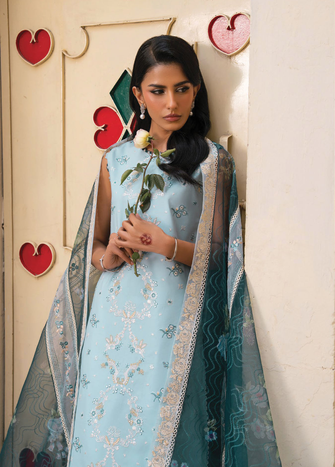 Lamhay by Seran Unstitched Embroidered Lawn 3 Piece Suit SN26ULL D7-Inaya - Eid Collection