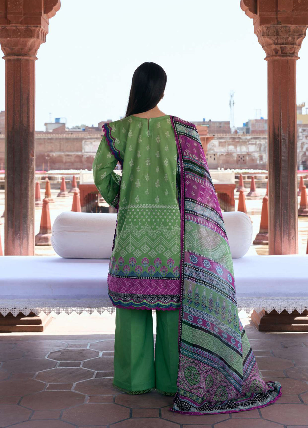 Angan by Kahf Unstitched Printed Lawn 3 Piece Suit KHF26ULA RUMI KPS-8B - Festive Collection