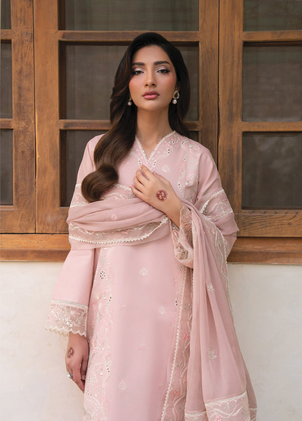 Lamhay by Seran Unstitched Embroidered Lawn 3 Piece Suit SN26ULL D5-Mehrin - Eid Collection