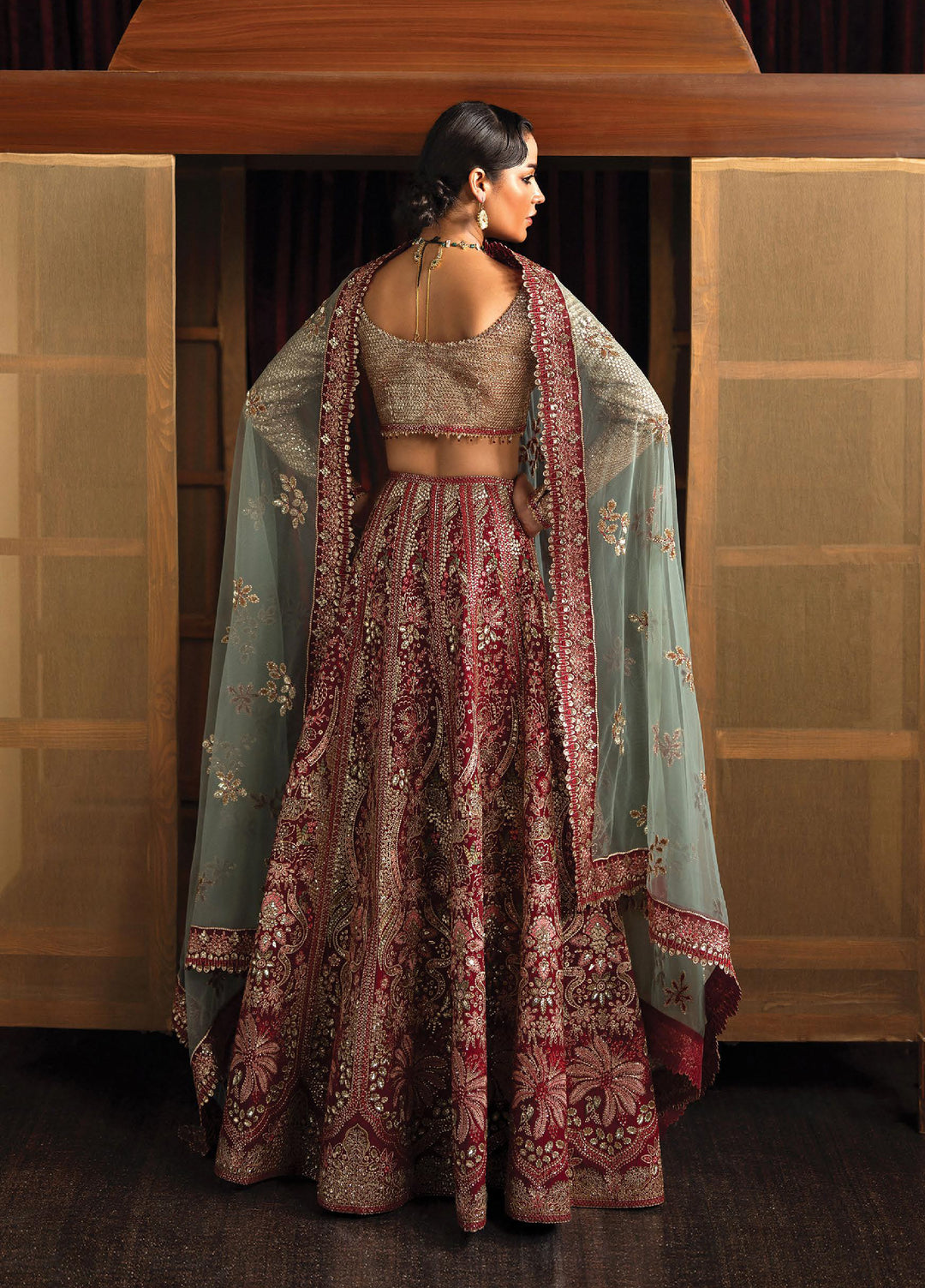 Kaashvi by Ayzel Unstitched Raw Silk Embroidered Suits 3 Piece AAF25KW ROSHAANI AZW-25-V2-09 - Wedding Collection